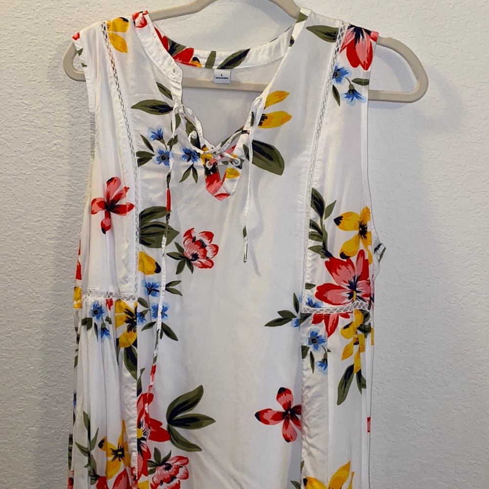 Tropical printed dress